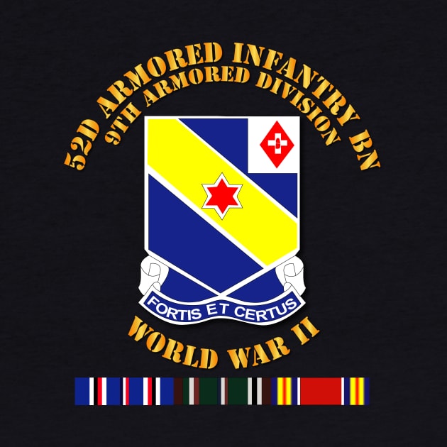 52d Armored Infantry Bn - 9th AR Div - WWII w SVC by twix123844